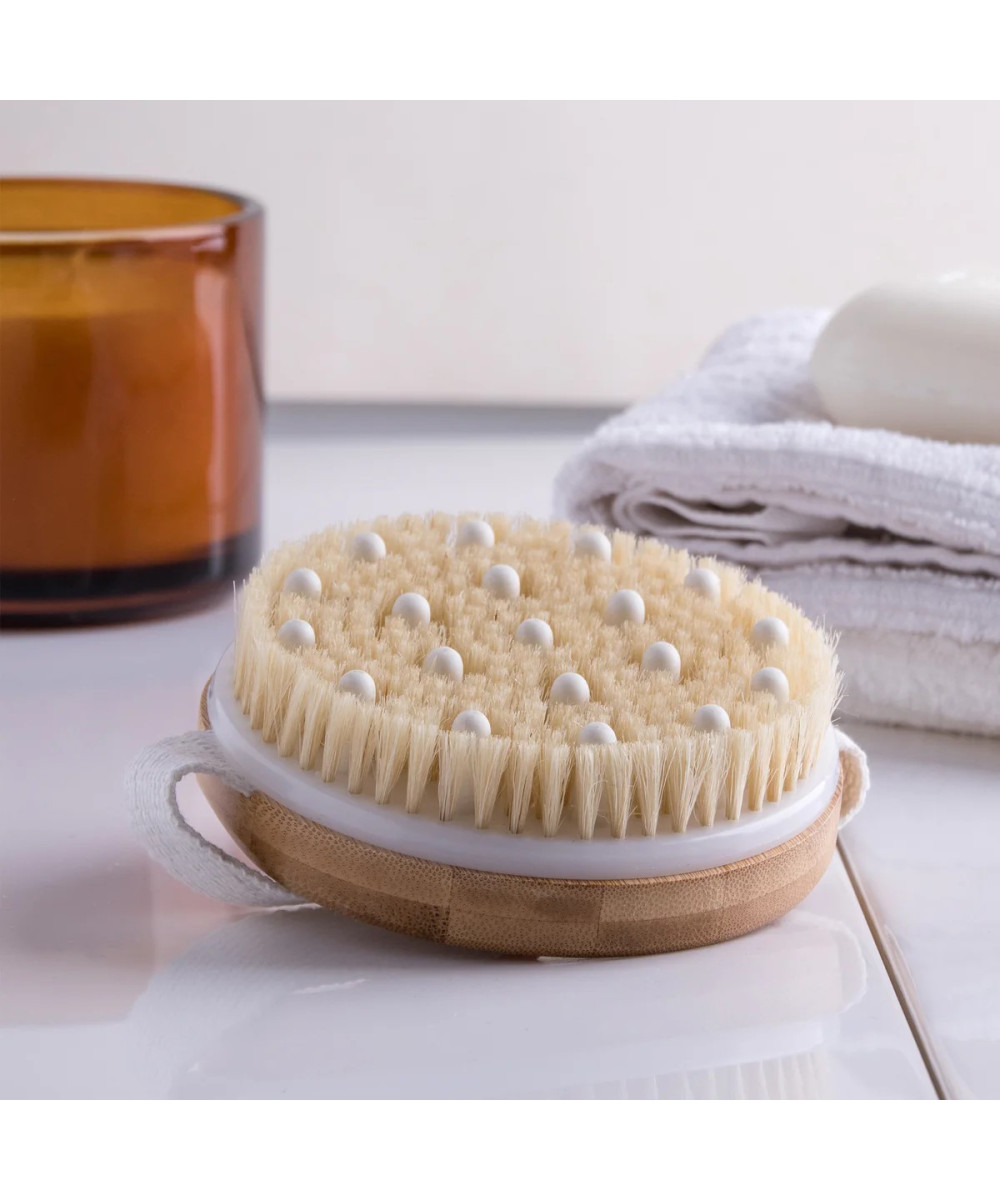 PARSA WELLNESS sertifikuotas masažinis šepetys kūnui, bambukinis 5 PARSA WELLNESS sertifikuotas masažinis šepetys kūnui, bambukinis 5