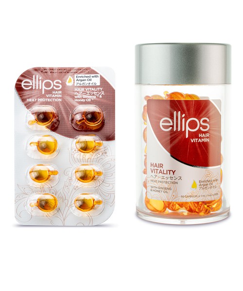 ELLIPSi juustele kantavad vitamiinid juuste intensiivseks toitmiseks Hair Vitality