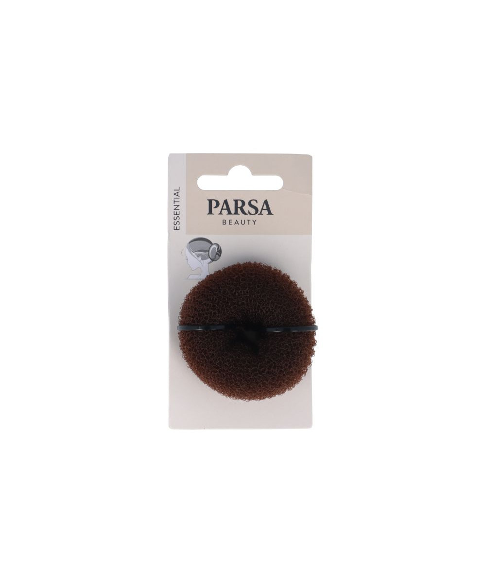 PARSA ESSENTIAL plaukų formavimo spurga "Hair Donut", maža, ruda sp.