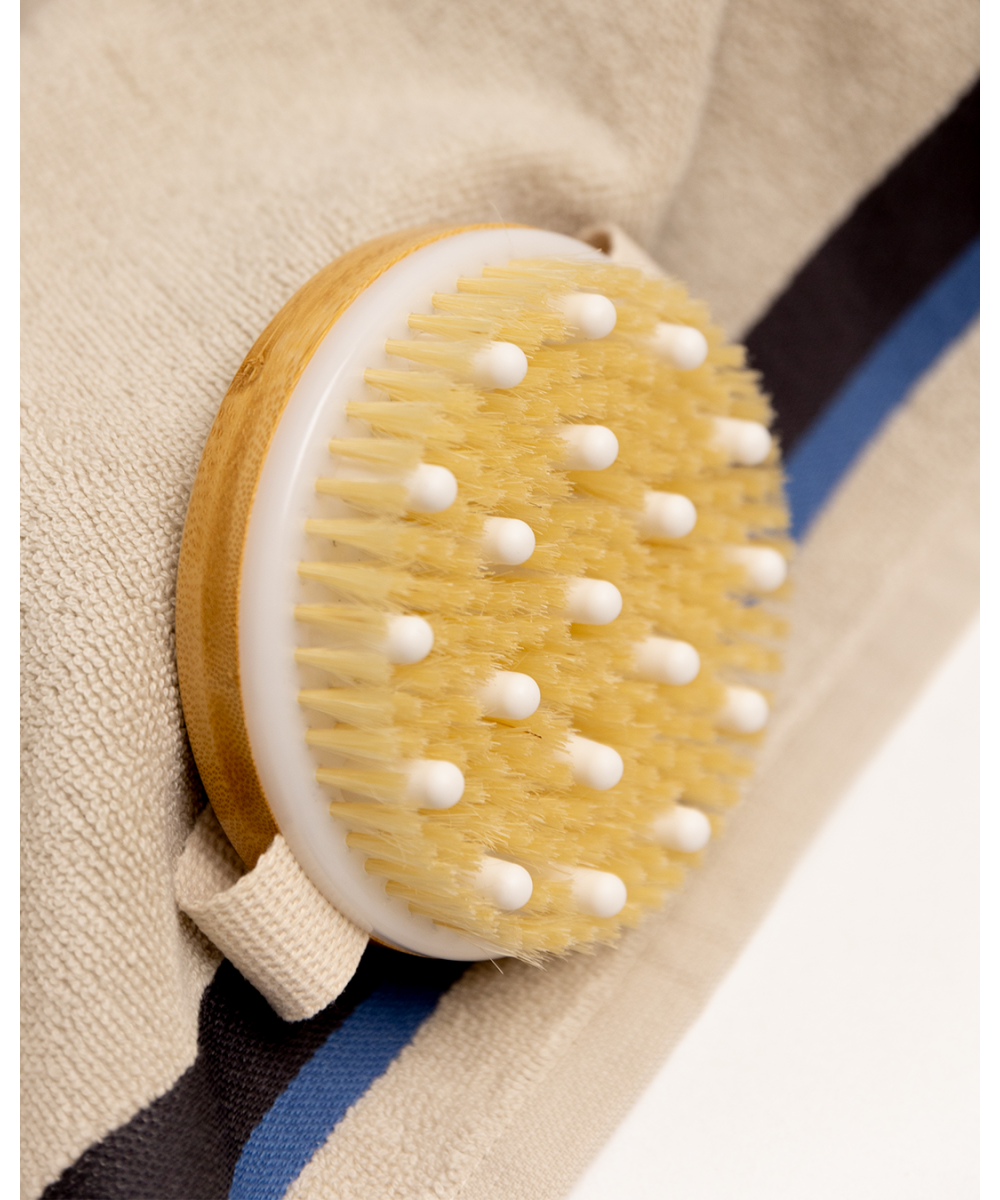 PARSA WELLNESS sertifikuotas masažinis šepetys kūnui, bambukinis 6