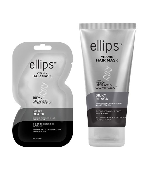 ELLIPS mаска для волос "Silky Black Pro Keratin"